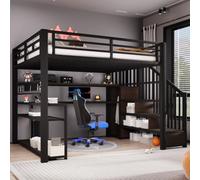 Sweiko Lit Mezzanine métallique 140 x 200cm