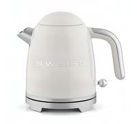 SWEISS Bouilloire électrique KTS8 Vintage – 1L, Inox, 1000W, Arrêt auto, Base pivotante 360° Beige