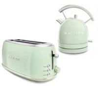 Sweiss - Grille-Pain + Bouilloire Vintage Vert Pack Grvktl7