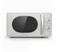 SWEISS Micro-ondes MOVI8 20 L 700 W Beige – 6 modes, Décongélation, Plateau tournant 24,5 cm, Minuterie 30 min