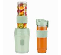 SWEISS Mini Blender, Mixeur Portable, Smoothie MOOV7, 2 Gourdes de 570 ml avec Couvercles de Voyage, 4 Lames Inox, 300W, Compatible Lave-Vaisselle, Vert