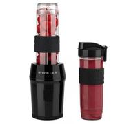 SWEISS Mini mixeur MOOV9 – 300W, 4 lames inox, 2 gourdes 570 ml, compatible lave-vaisselle, Noir