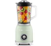 SWEISS Blender Vintage MXV7 – 1000 W, 1,5 L, 2 vitesses + pulse, 6 lames inox – Vert