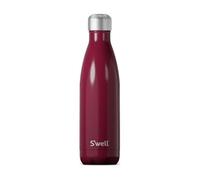 S'well Bouteille d'eau originale, cerise sauvage, 500ml. La bouteille isotherme garde les boissons froides et chaudes - Bouteille d'hydratation en acier inoxydable sans BPA pour les déplacements.