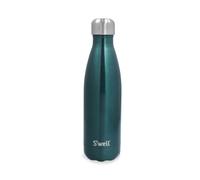 S'well Bouteille d'eau originale, Green Sapphire, 500ml. La bouteille isotherme garde les boissons froides et chaudes - Bouteille d'hydratation en acier inoxydable sans BPA pour les déplacements.