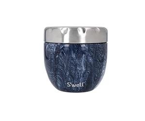 S'well Eats™ 2-en-1 bol avec couvercle, 636ml, Marbre azurite, triple isolation et bouchon vissé étanche anti-fuite. Jusqu'à 11h froid/7h chaud.