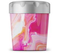 S'well en acier inoxydable Chiller Creme 16oz Agate Rose Triple en couches Conteneur isole de la creme glacee Geneficiez jusqu'a quatre heures BP