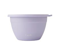 S'well Kit saladier en acier inoxydable, 1,9 litre, lilas, avec récipient à condiments de 60 ml et plateau amovible, étanche, facile à nettoyer, passe au lave-vaisselle
