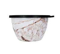 S'well Saladier set, Or Calacatta, 1.9L - Boîte à salade avec récipient à condiments et plateau amovible - Anti-fuite et lavable au lave-vaisselle