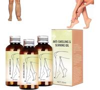 Swellclear Massage Oil for Legs - Swell Clear Lymphatic Drainage Massage Oil, Reduce Leg Swelling Naturally for Women & Men, Fast-Absorbing, Natural, Non-Greasy, for All Skin Types (3)