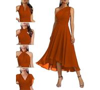 SWEMILE Robe de Cocktail Une pièce pour Plusieurs Looks Taille Haute Jupe Cintrée Robe Chic et Elégante