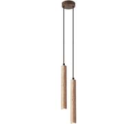 SWEMOPP Lampe Suspendue en Pierre Naturelle, Mini Tube Long, luminaire linéaire Industriel, Lustre Moderne en Bois du Milieu du siècle pour Salle à Manger, Chambre à Coucher, Ferme, Restaurant, Bar