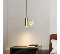 SWEMOPP Luminaire suspendu LED moderne luminaire doré 7W papillon plafonnier suspendu simple tube long luminaire suspendu bar cuisine île mini lustres nordiques pour filles chambre salle à manger rest