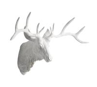 SWENEEN Décoration murale en forme de tête de cerf en résine synthétique - Décoration murale élégante pour chambre à coucher, couloir ou décoration murale, A, A