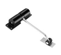 SWENEEN Ferme-Porte Automatique avec Amortisseur, Dispositif De Fermeture De Porte Réglable en Kg pour Une Force De Fermeture De 40, Silencieux, avec Poulie Coupe-Feu, Facile À U,Black