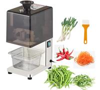 SWENEEN Hachoir À Ail Électrique, Machine À Couper Les Oignons Verts Professionnelle, 4 Lames, Capacité De 50 Kg/H, 200 W pour Une Préparation Facile des Légumes Et des Herbes, 2,2.3mm