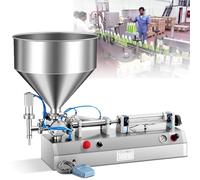 SWENEEN Machine De Remplissage De Liquides pour Bouteilles, Modèle Horizontal avec Trémie, Solution De Remplissage Rapide pour Miel Et Autres Liquides, Pression d'air Réglable De,200ml