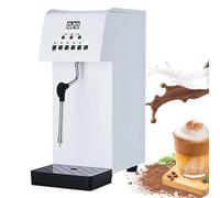 SWENEEN Mousseur à lait commercial - Distributeur d'eau chaude bouillante à la vapeur avec panneau d'affichage LED, latte, cappuccino, café, lait, thé, mousse, rotation à 360 °, sortie unique