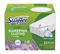 Sweper Sweeper Dry Twaying Pad plusieurs surface Recharges pour Dusters Floor Mop avec Febreze Lavender 32 COMPT