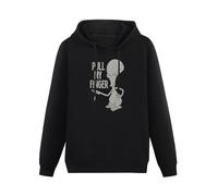 SwePerfQ American Dad Roger Pull My Finger Mens Sweatshirts Black Unisex Mens Pullover Hoodies XXL