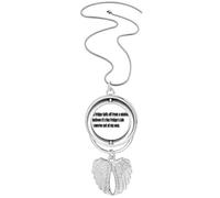 Swerve Out Of My Way Collier avec pendentif en forme d'ailes d'ange