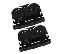 SWETRACE 2 Pièces Plateau Repas pour Voiture Pliable Porte-gobelets Doubles | Plastique Noir, Installation au Dossier Rapide, Petite et Grosse Surface, pour Garçon Fille, Covoiturage, Pique-niques