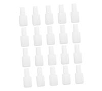 SWETRACE 20 pièces Lot de Flacons Vides Vernis à Ongles Transparents avec Pinceau Distributeurs Pratiques pour Rangement et Application de Gel UV et Vernis Semi-permanent Format Voyage