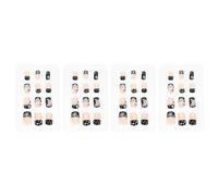 SWETRACE 48 Faux Ongles Adhésifs Noirs à Motifs Flocons de Neige, Couverture Complète, 48 Pièces, Décoration Nail Art Noël, Ongles Artificiels Plastiques pour Fêtes