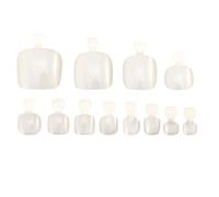SWETRACE 600pcs Nail Art à Couverture Complète Faux Ongles pour Pédicure DIY en Plastique Écologique Facile à Peindre Couper pour Femmes Salon Maison