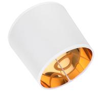 SWETRACE Abat-jour Rond en Lin Blanc Résistant à L'usure Cadre en Fer, Facile à Entretenir, pour Lampe Murale ou Toute Pièce Maison, Modèle E27 Élégant et Simple