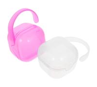 SWETRACE Boîte à Tétine de Voyage en Pp Lisse et Protectrice, Lot de 2 Pièces, Étui Porte-tétine Portable Mamans et Bébés en Déplacement