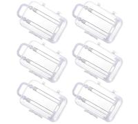 SWETRACE Boîtes à Dragées Lot de 6 en Ps Blanc Design Élégant et Pratique Mini Valise pour Décorations de Fête Thème Voyage