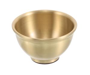 SWETRACE Bol D'eau Bouddhiste en Laiton Doré Finition Lisse, Bol Chantant en Métal Multifonction pour Décor Vintage et Rituels la Maison