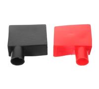 SWETRACE Cache-borne de Batterie Voiture en Silicone Souple, Kit de Protection de Bornes de Batterie Rouge et Noir, Couvre-bornes Isolants pour Bornes Électriques Automobiles, Protection