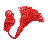 SWETRACE Cordon à Pompon Tressé Usage Polyvalent en Polyester Rouge de Mode Élégant 1 Paire pour et Cor pour Orchestres Scolaires et Performances