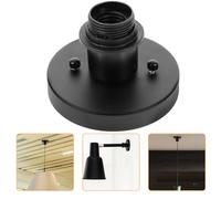 SWETRACE Douille Métal Épais pour Ampoule Support de Lampe Plafond Accessoire DIY avec Vis de Fixation Compatible Prise Lumière et Porte Lampe