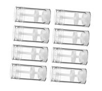 SWETRACE Lot de 8 Bouteilles Roll-on Rechargeables en Plastique Blanc 30ml Légères pour Déodorants à Lèvres, pour Fabriquer Vos Propres Déodorants la Maison