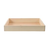 SWETRACE Mini Bac à Sable Zen en Bois Beige pour Bureau, Plateau Décoratif Élégant Grain, Accessoires de Contemplation pour Salon et Bureau, Favorisant la Concentration