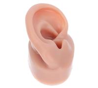 SWETRACE Modèle D'oreille en Silicone Souple Café Droit, 1 Pièce pour Entraînement Piercing Oreille, Accessoire Pédagogique Pratique pour Débutants, Outil de Simulation pour Bijoux