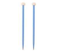 SWETRACE Paire de Maillets de en Bois D'érable et Feutre Bleu à Double Tête pour Entraînement et Précis pour Timbales et Caisse Claire