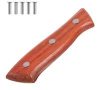 SWETRACE Poignée de Coupe Antidérapante en Bois et Métal, Légère et Confortable à Tenir, Accessoire Cuisine pour Couteaux et Coupe-légumes