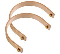 SWETRACE Poignée de Théière en Bois de Hêtre U-shaped Lot de 2 Forte Capacité de Charge sans Bavure Accessoires pour Théière Résistants à L'usure Remplacement pour Bouilloire