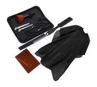 SWETRACE Set de Ciseaux de Coiffure Professionnel Ciseaux Effileur en Acier Inoxydable Noir Kit 1set pour Coupe de Cheveux et Outils pour Usage Domestique ou Salon