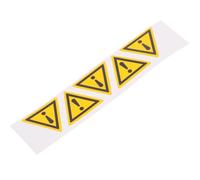 SWETRACE Signes avertissement point exclamation 5 pièces jaune en PP et papier synthétique pour zones dangereuses, signal de sécurité simple à lire