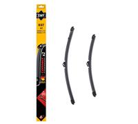 SWF Connect - K07 - Kit de Balais d’essuie-glace plats 550 mm / 450 mm fabriqués en Allemagne pour une performance d’essuyage optimale - Avant - Lot de 2 Essuies-glaces - 507856