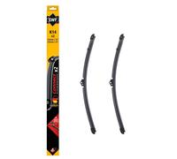 SWF Connect - K14 - Kit de Balais d’essuie-glace plats 500 mm / 500 mm fabriqués en Allemagne pour une performance d’essuyage optimale - Avant - Lot de 2 Essuies-glaces - 507863
