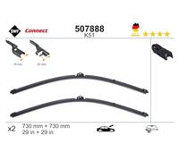 SWF Balai d'essuie-glace avec spoiler Avant | Version: Balai d'essuie-glace plat | Longueur 1: 730mm | Longueur 2: 730mm 507888