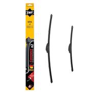 SWF Connect - U06 - Kit de Balais d’essuie-glace plats 600 mm / 450 mm fabriqués en Allemagne pour une performance d’essuyage optimale - Avant - Lot de 2 Essuies-glaces - 507825