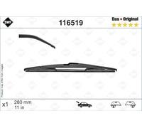 SWF Balai d'essuie-glace 116519 Compatible avec: HYUNDAI KONA, KONA Kasten/SUV, JEEP GRAND CHEROKEE IV, KIA RIO III, RIO III Hatchback Van, RIO IV, RIO IV Hatchback Van, SORENTO II