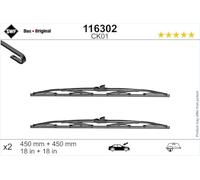 SWF Essuie-glace 116302 – Kit avant conventionnel 450/450 mm – Lot de 2